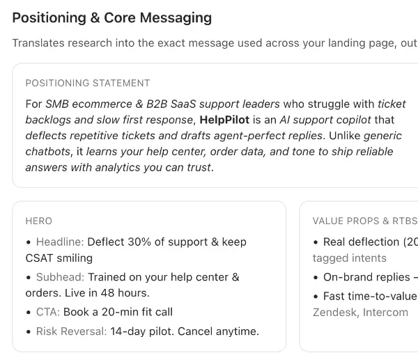 Core Messaging